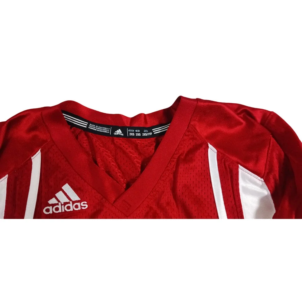 Adidas Climacool Checkdown Football Jersey XXS Men Power Red White Pull On New
